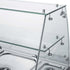 FED-X Three Door Salad Prep Fridge with Square Glass Top - XS903GC